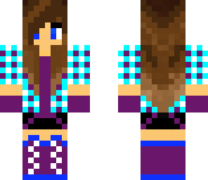 blu and purple girl