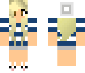 sailor girl with bunny slippers