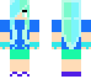 blue and green