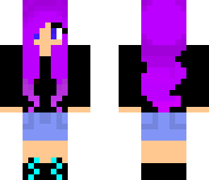 purple hair girl
