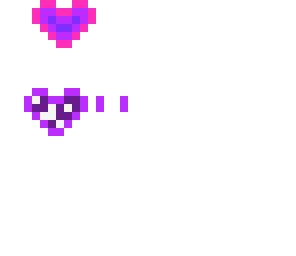 colorful hart and sparkly hart
