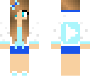 light blue youtube girl