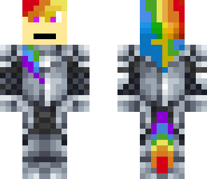 rainbow dash as a knight human male
