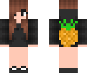 girl with pineapple
