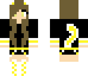 yellow cat tail girl