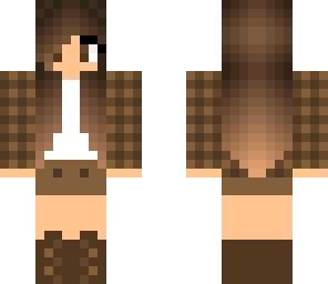 girl in brown checkered top