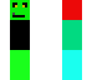 wierd coulful blocky man