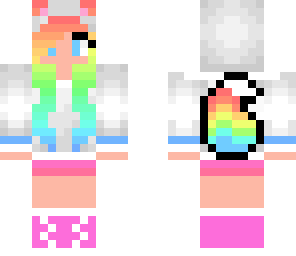 rainbow wolf girl fixed