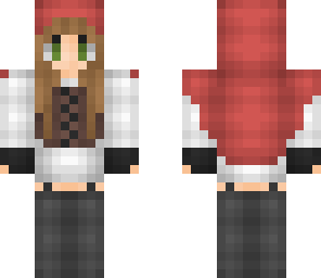 red hoodie