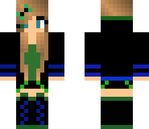 edited green party girl