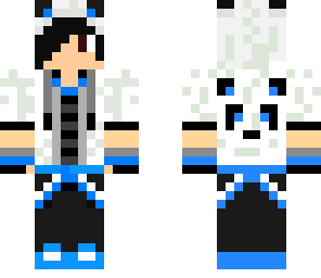 blue asian panda