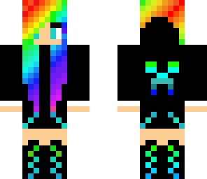 rainbow creeper girl