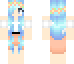 cute blue hair