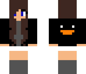 penguin hoodie girl