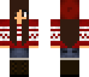 red winter girl