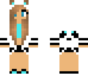 blue panda girl