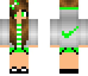 green nike girl
