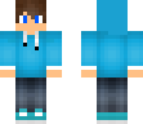 blue hoodie