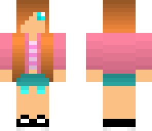 cute stipey pink girl