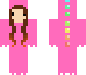 pink chibi dinosaur girl