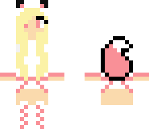 peach cat girl