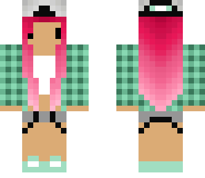 pink chibi tomboy girl