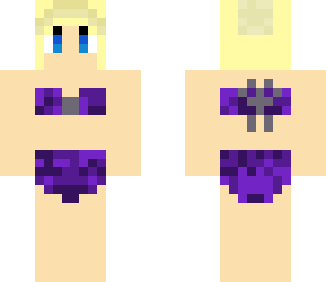 bandeau purple girl