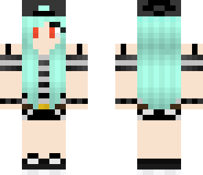 blue haired tomboy