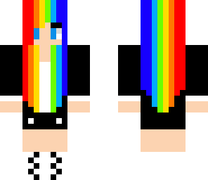 rainbow hair girl