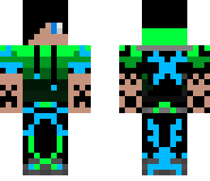 jeff the green and blue t-shirt dude with tatoos