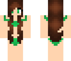 green swimming suit
