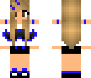 blue mustache girl