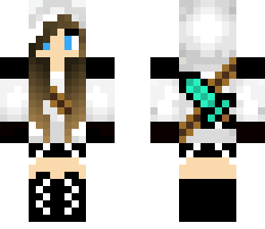 black and white assassin girl