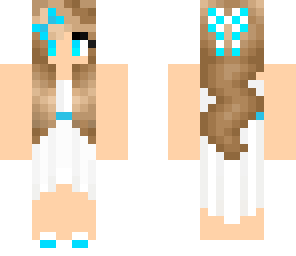 cute white and blue girl