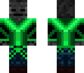 wither skeleton with awesome green jacket