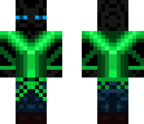 enderman with awesome green jacket