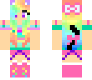 rainbow kitty girl
