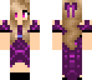 purple dress girl