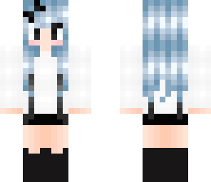 blue hair bow