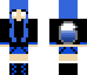 blue kitty girl