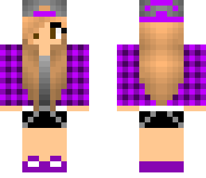 purple plaid swag