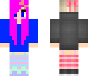 blonde and pink girl