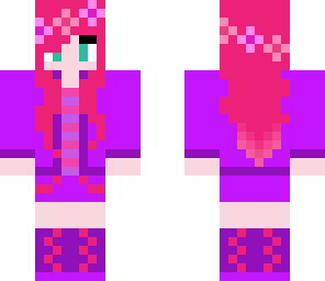 pink and purple girl