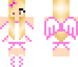 pink angel girl