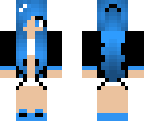 cute blue girl