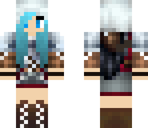 blue hair assassin's creed girl