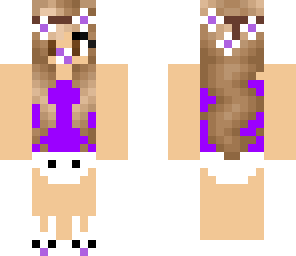 purple flower girl
