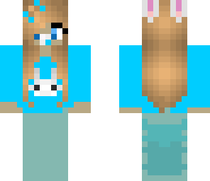 blue baby bunny girl