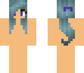 grey-blue ponytail base