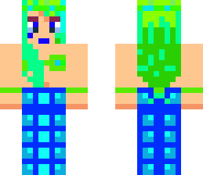 bright green and blue amy